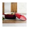 Casserole with lid Bidasoa Fierro Red 4,3 L 30 x 23 cm Ø 30 cm