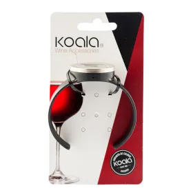 Vīna Termometrs Koala Bodega Pulkstenis Melns Plastmasa 7,5 x 7,5 cm (Pack 12x)