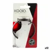 Vīna Termometrs Koala Bodega Pulkstenis Melns Plastmasa 7,5 x 7,5 cm (Pack 12x)