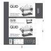 Drainer Quid Grey Metal (52 x 23 x 36 cm)
