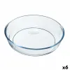 Pyrago kepimo forma Pyrex Classic Vidrio Skaidrus stiklas Apskritas 26 x 26 x 6 cm 6 vnt.