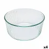 Krāsns Veidne Pyrex Classic Souffle 21 x 21 x 10 cm Caurspīdīgs Stikls (4 gb.)
