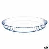Cake Mould Pyrex Classic Vidrio Transparent Glass Flat Circular 31 x 31 x 4 cm 6 Units