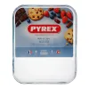 Taisnstūrveida Veidne Pyrex Classic Vidrio Caurspīdīgs Stikls 33 x 27 x 2 cm Plakans (6 gb.)