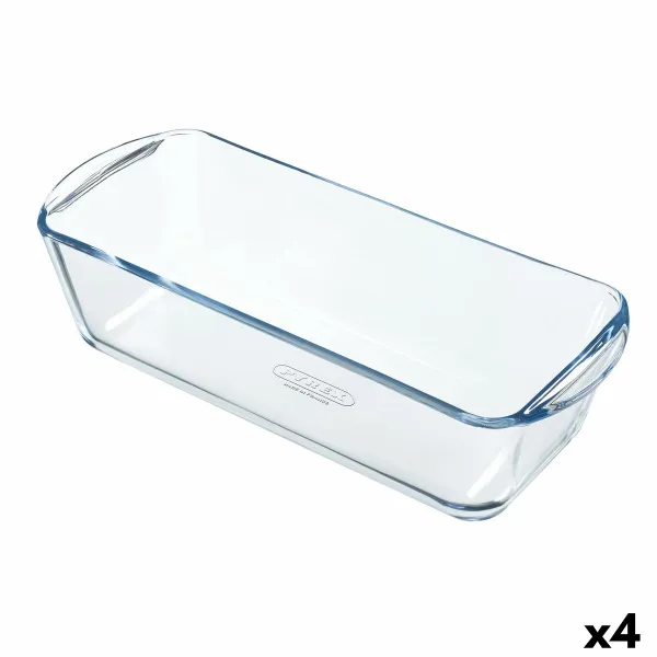 Krāsns Veidne Pyrex Classic Vidrio Taisnstūra Caurspīdīgs 32 x 12 x 8 cm (4 gb.)