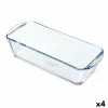 Oven Mould Pyrex Classic Vidrio Rectangular Transparent 32 x 12 x 8 cm (4 Units)