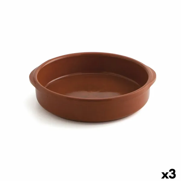 Saucepan Raimundo Barro Profesional Brown Ceramic Ø 28 cm (3 Units)