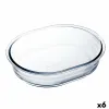 Pyrago kepimo forma Ô Cuisine Ocuisine Vidrio Skaidrus stiklas Ovalus 19 x 14 x 4 cm 6 vnt.