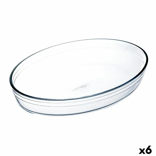 Krāsns Trauks Ô Cuisine Ocuisine Vidrio Caurspīdīgs Stikls Ovāls 26,2 x 17,9 x 6,2 cm (6 gb.)