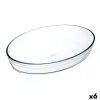 Uunivuoka Ô Cuisine Ocuisine Vidrio Läpinäkyvä Lasi Soikea 26,2 x 17,9 x 6,2 cm (6 osaa)