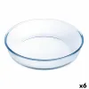 Kakkuvuoka Ô Cuisine Ocuisine Vidrio Läpinäkyvä Lasi Pyöreä 26 x 26 x 6 cm 6 osaa