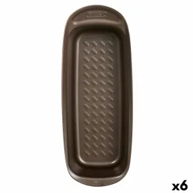Krāsns Veidne Pyrex Asimetria Taisnstūra Melns Metāls Ø 30 cm (6 gb.)