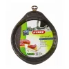 Krāsns Veidne Pyrex Asimetria Apaļš Melns Plakans 27 x 4 cm (6 gb.)