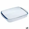 Rectangular Mould Ô Cuisine Ocuisine Vidrio Transparent Glass 23 x 15 x 5 cm Rectangular (6 Units)
