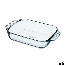Uunivuoka Pyrex Irresistible Läpinäkyvä Lasi Suorakulmainen 31,5 x 19,7 x 6,4 cm (6 osaa)