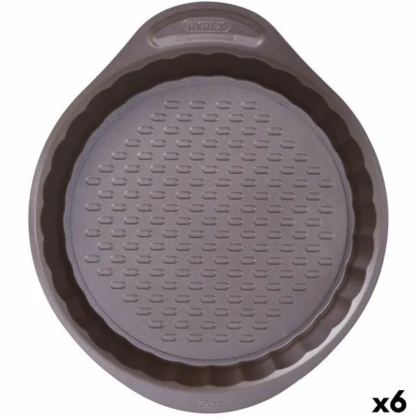 Uuni vuoka Pyrex Asimetria Pyöreä Musta 25 cm (6 osaa)