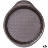 Krāsns Veidne Pyrex Asimetria Apaļš Melns 25 cm (6 gb.)