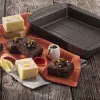 Taisnstūrveida Veidne Pyrex Asimetria Melns Metāls 28 x 22 cm Taisnstūra (6 gb.)