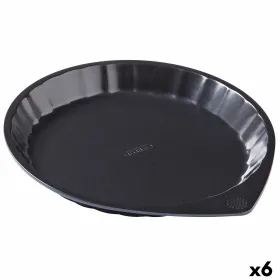 Kūkas Veidne Pyrex Magic Melns Metāls Plakans Apaļš Ø 30 cm 6 gb.