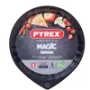 Kūkas Veidne Pyrex Magic Melns Metāls Plakans Apaļš Ø 30 cm 6 gb.