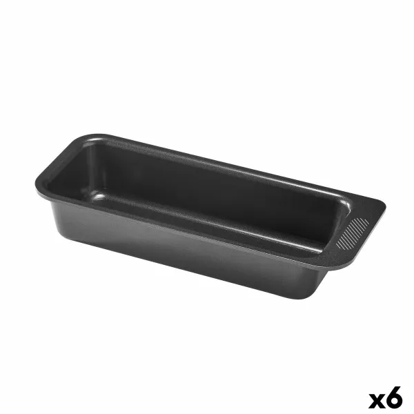 Uuni vuoka Pyrex Magic Suorakulmainen Musta Ø 26 cm (6 osaa)