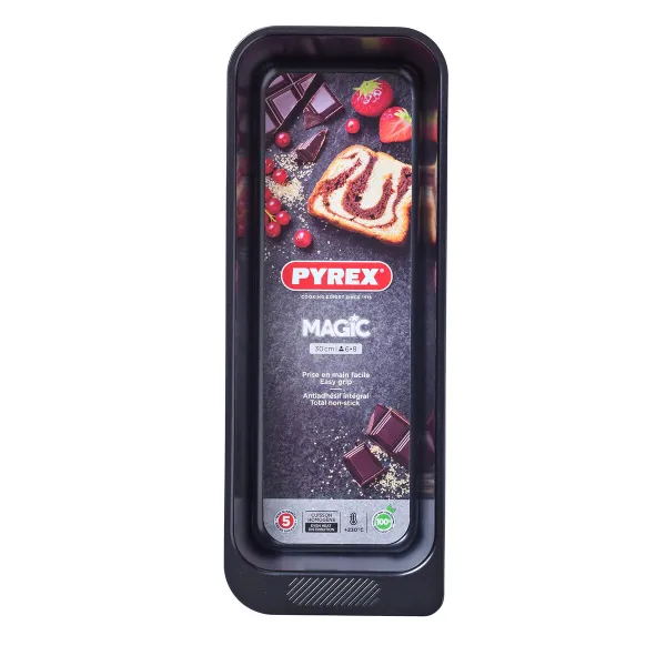 Uuni vuoka Pyrex Magic Suorakulmainen Musta Ø 30 cm (6 osaa)