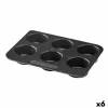 Kēksu Paplāte Pyrex Magic Melns 24 x 18 x 3 cm (6 gb.)