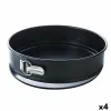 Springform Pan Pyrex Magic Circular Black 20 cm Metal 4 Units