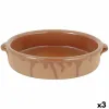 Saucepan Barro Clasico Brown Ceramic Ø 28 cm (3 Units)