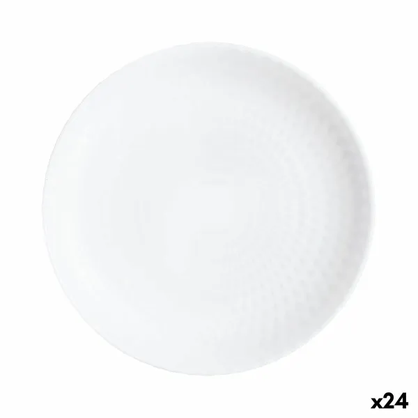 Jälkiruokalautanen Luminarc Pampille Valkoinen Lasi (19 cm) (24 osaa)