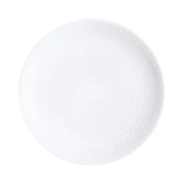 Desertinė lėkštė Luminarc Pampille Balta stiklas (19 cm) (24 vnt.)
