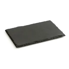 Laattapintainen keraaminen tarjotin Quid Gastro Fun Musta 30 x 20 cm (12 osaa)