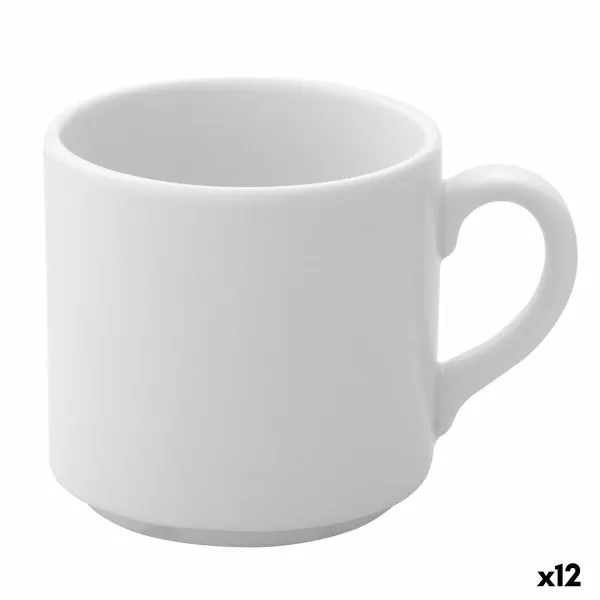 Vnt. kavos puodelių rinkinys Ariane Prime Balta Keramikinis 200 ml Kava (12 vnt.)