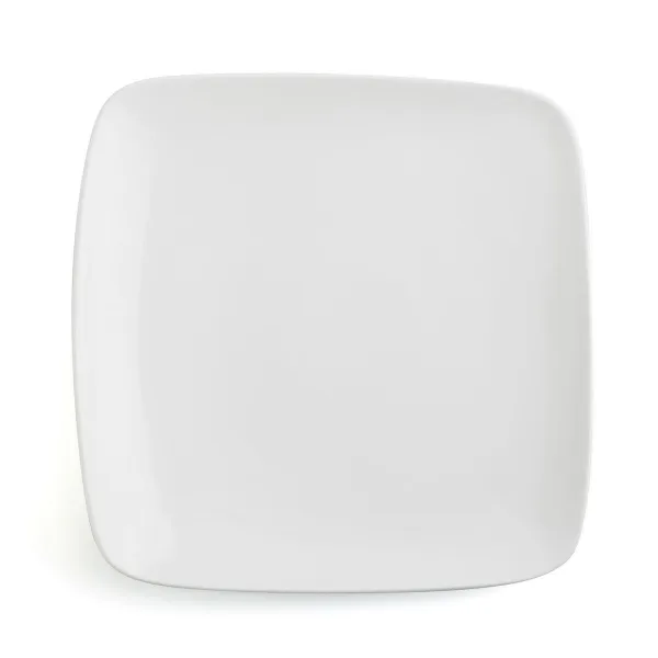 Flat plate Ariane Vital Squared Ceramic White (27 x 21 cm) (12 Units)