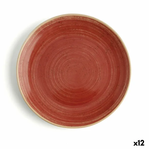 Plakans trauks Ariane Terra Sarkans Keramika Ø 18 cm (12 gb.)
