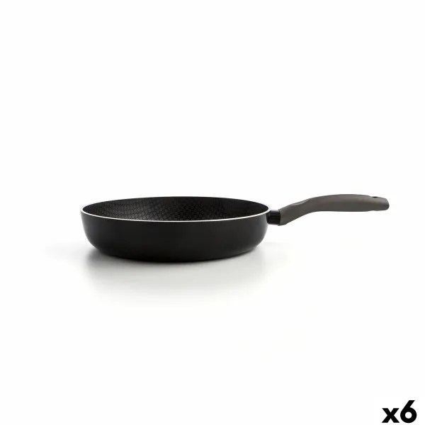 Pan Quid Honey Black Metal Ø 28 cm (6 Units)