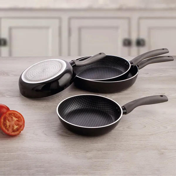 Pan Quid Honey Black Metal Ø 28 cm (6 Units)
