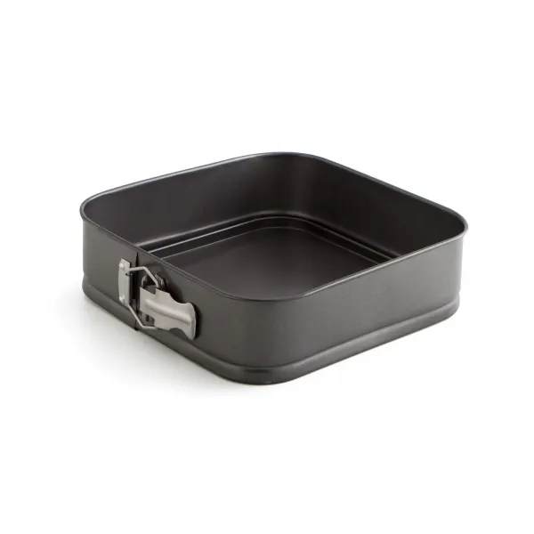 Kepimo forma Quid Sweet Grey Juoda Metalinis 24 cm (12 vnt.)