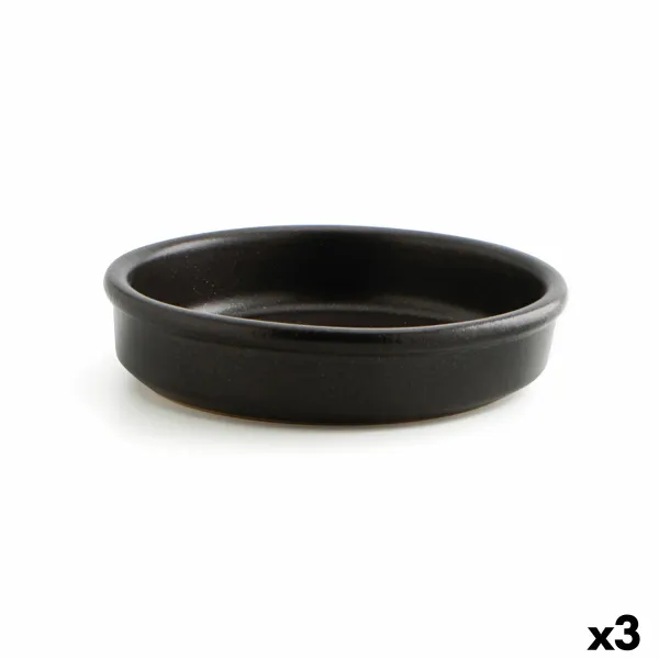 Saucepan Anaflor Barro Anaflor Black Ceramic Baked clay Ø 25 cm (3 Units)
