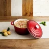 Katls ar vāku Bidasoa Fierro Sarkans Ø 24 cm 3,7 L (2 gb.)
