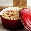 Casserole with lid Bidasoa Fierro Red Ø 24 cm 3,7 L (2 Units)