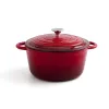 Casserole with lid Bidasoa Fierro Red Ø 24 cm 3,7 L (2 Units)