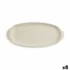 Snack tray Quid Mineral Gres Beige Ceramic 13 x 30,5 cm (8 Units)