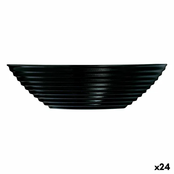 Kulho Luminarc Harena Negro Musta Lasi 16 cm (24 osaa)