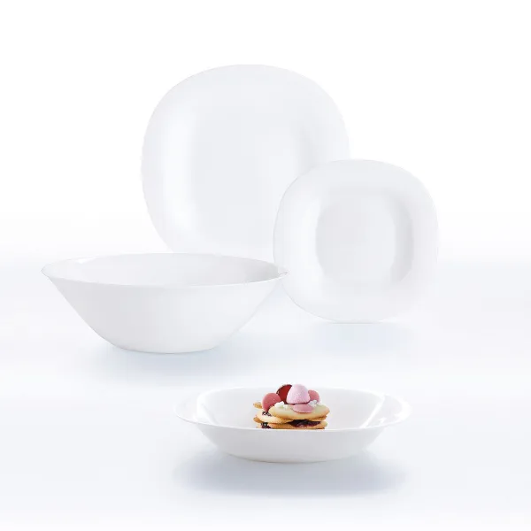 Salad Bowl Luminarc Carine Blanco White Glass 12 cm (24 Units)