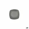 Snack Bowl Bidasoa Gio Grey Plastic 13 x 13 cm 12 Units