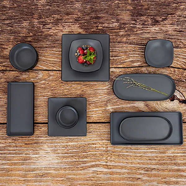 Užkandžių dėklas Bidasoa Gio Pilka Plastmasinis 23 x 10 cm (12 vnt.)