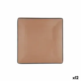 Plakans trauks Bidasoa Gio Brūns Plastmasa 21,5 x 21,5 cm (12 gb.)