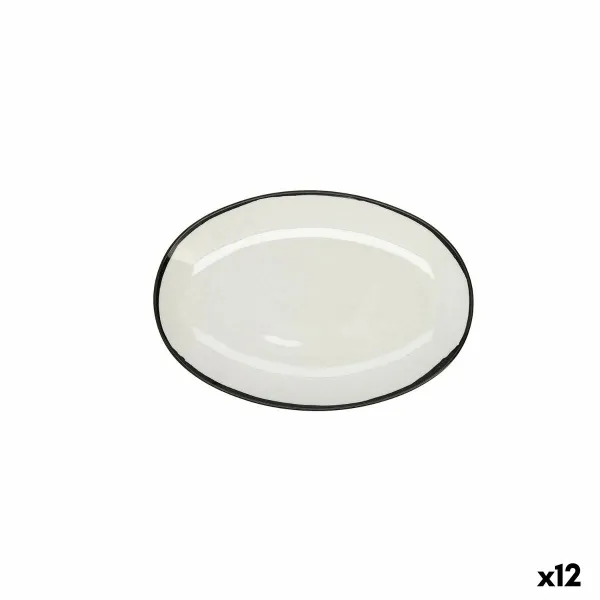 Uzkodu paplāte Ariane Vital Filo Keramika Balts Ø 26 cm (12 gb.)