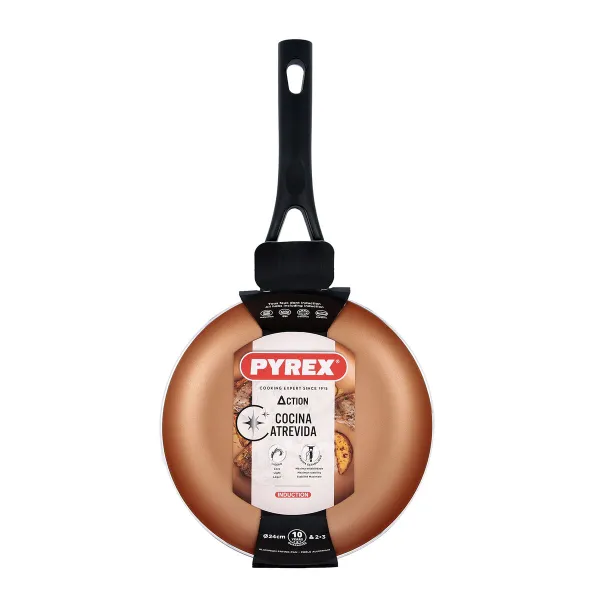Panna Pyrex Action apzīmogots alumīnijs Varš 24 cm